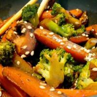 The Orange Line · Jasmine rice, ginger-soy broccoli carrots, your choice of a protein, sweet and spicy orange ...