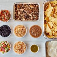 Take Home Taco Kit · Taco Time!  Your taco kit comes with Chicken, Vegetables, Vegetarian Rice, Black Beans, Shre...