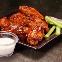 Naked Wings (Unbreaded) · Choose your favorite sauce buffalo or BBQ 1093 to 1365 cal.