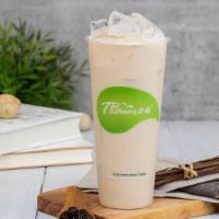 Freshed Brewed Oolong Tea With Milk · 