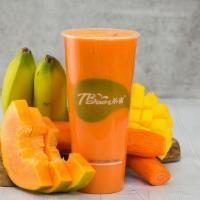 Summer Dream Smoothie · Papaya, carrot, mango, orange, banana.