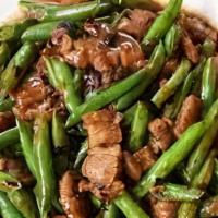 Pork With String Bean · With rice.