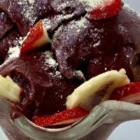Acai Bowl · Refreshing Acai with condensed milk, powdered milk, topped with fresh fruits and granola. Te...