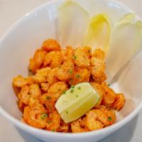 Rock Shrimp · Deep-fried baby shrimp tossed in spicy mayo.