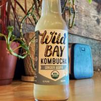 Wild Kombucha - Ginger Agave · Locally made & bottled. This flavor is locally sourced. 

(Probiotic / Vegan / Gluten free)