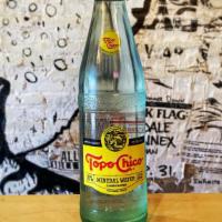 Topo Chico Sparkling Mineral Water (Large 16.9Oz Bottle) · Large 16.9 oz bottle of sparkling mineral water.