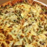 House Special Pizza (Large) · Pepperoni, sausage, linguica, mushroom, onion, pepper and hamburger