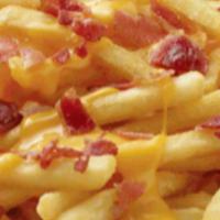 Bacon Cheese Fries · Fries covered with cheese and bacon. What's not to love?