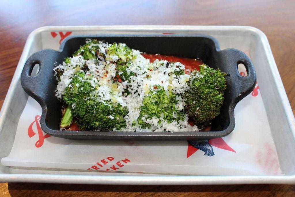 Grilled Broccoli · Smoked Tomato & Parmesan