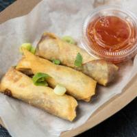 Bulgogi Beef & Cheese Egg Rolls (3) · 3 egg rolls using bulgogi marinated beef and melted Cheddar and Jack cheese with sweet chili...