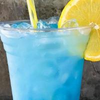 Blue Lemonade · lemonade lotus, blue raspberry, desert pear, carbonated water & coconut milk