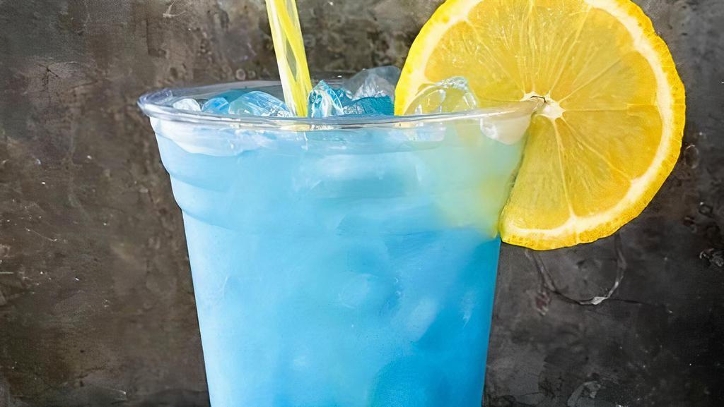 Blue Lemonade · lemonade lotus, blue raspberry, desert pear, carbonated water & coconut milk