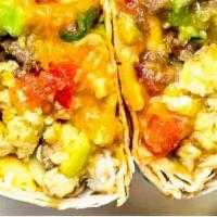 Serranos Breakfast Burrito · WE ARE NOT ABLE TO HEAT UP BURRITOS! (Sorry for the inconvenience)
All burritos include eggs...