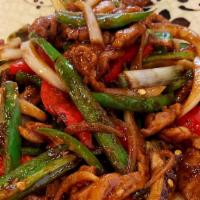 Shredded Pork With Hot Pepper · Spicy.