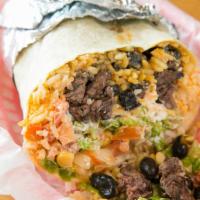 Burrito · Warm flour tortilla rolled around delicious ingredients of your choice