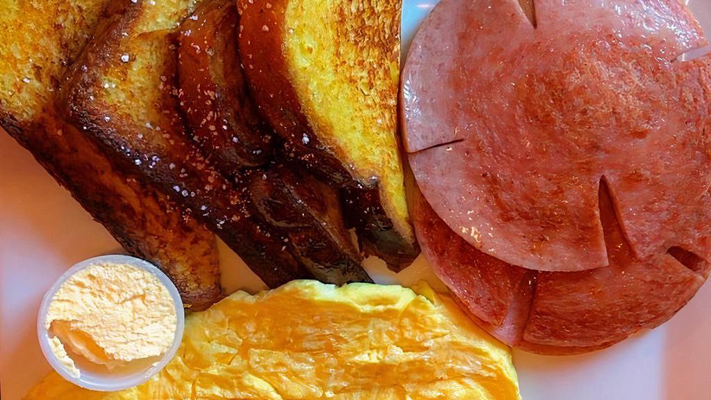 French Toast With Meat And Eggs · 