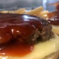 Texas Burger · Made with bacon, BBQ sauce, and Pepper Jack cheese.