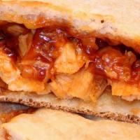 Bbq Chicken Calzone · Grilled chicken smothered with bbq sauce.