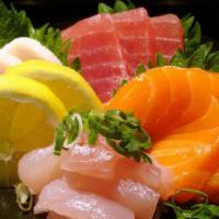 Sashimi App · Chef's choice 7 pieces of raw fish.