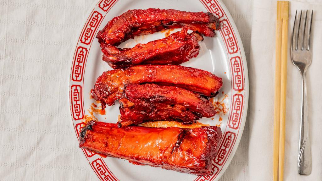 Barbecued Spare Ribs · 6 pieces.