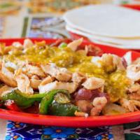Alambre · A combination of bell peppers, bacon, onions and cheese. Serve with corn tortillas.