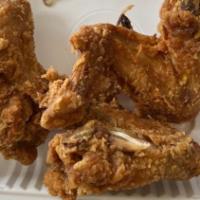 Fried Chicken Wings (5) · Served with French fries or Fried Rice