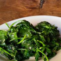 Spinach Saute · garlic oil