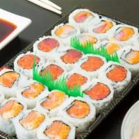 Spicy Maki Combo · Spicy Tuna, Spicy Salmon and Spicy Yellowtail with Miso Soup