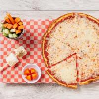 Gf Kid'S Pizza · GF Bread, Tomato Sauce & Mozzarella  Served with Vegetables