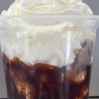 Brownie Sundae · 3 scoops of vanilla ice cream, warm homemade brownie and hot fudge, topped with whipped crea...