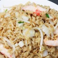Seafood Fried Rice · Scallops, shrimp and crab meat.