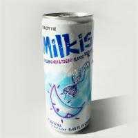 Milkis · A Korean carbonated soft drink with a light, refreshing yogurt flavor.