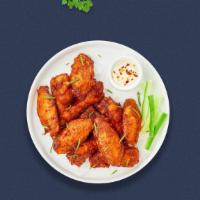 Chick Flick Wings · Fresh chicken wings breaded and fried until golden brown. Served with a side of ranch or ble...