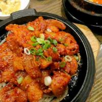 La Gochujang Samgyupsal · Spicy. Pork belly marinated with red pepper paste.