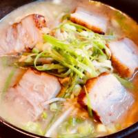 Miso Ramen味噌拉面 · Choice of kimchi, chicken or beef with pork belly, bean sprout, caraway and scallion. 味增拉面可以...