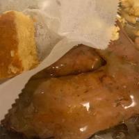 Turkey Wings Dinner · Seasoned And Baked Southern Style With Peppers Onions And Homemade Gravy. Comes With Two Sid...
