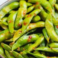 Spicy Edamame · Finger-licking, spicy awesomeness!