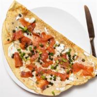 Sea Master · Favorite. Smoked salmon, capers and scallions on a cream cheese spread.