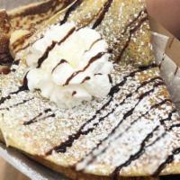 Campfire · Graham crackers, mini marshmallows on a Nutella spread, topped with a chocolate drizzle and ...