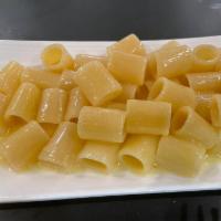 Kid Pasta Butter · mezze maniche pasta, butter