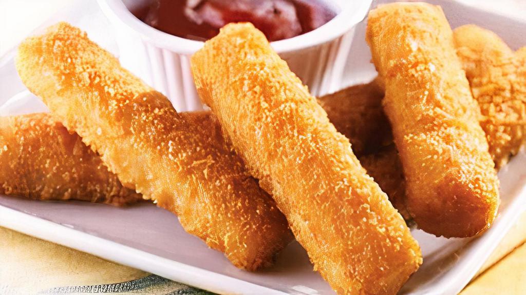 Fish Sticks (8) · Eight pieces. Crispy, tender, flaky, and so delicious!