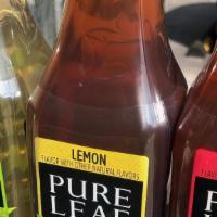 Pure Leaf Iced Tea · Real Brewed Tea. Lemon, Raspberry or Green Tea