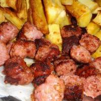 Side Of Brazilian Sausage With Yuca Fries · Porção de Linguicinha com Mandioca Frita
