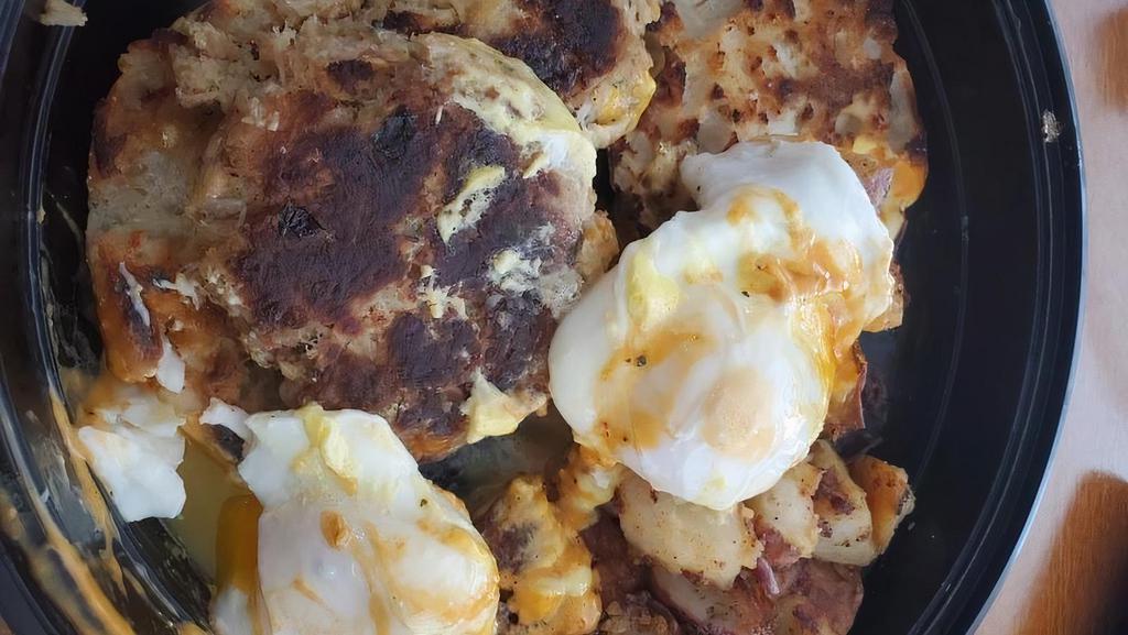 Crab Cake Benedict · Two English muffins topped with crab cakes, poached eggs and house made chipotle hollandaise sauce.

Consuming raw or undercooked meats, poultry, seafood, shellfish, or eggs may increase your risk of foodborne illness.
