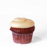 Gf Red Velvet · GF Classic red velvet cake with cream cheese frosting topped with red velvet cake crumble.