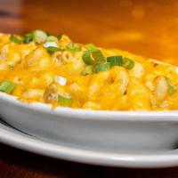 Baked Mac & Cheese Served Also As An Entree · Additional Upcharge:
Loaded w/ Chicken $4
Shrimp $6
Lobster $8