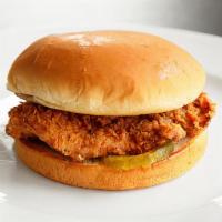 Chicken Sandwich  · Amazing Crispy Chicken patty on our fluffy unglazed donut. Comes with packet of mayo, mustar...