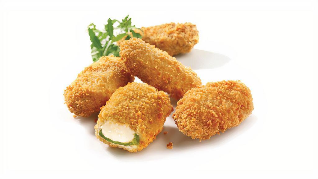 Poppers Cream Cheese Jalapeno · 6-7 Hot Cream Cheese Jalapeno Poppers.