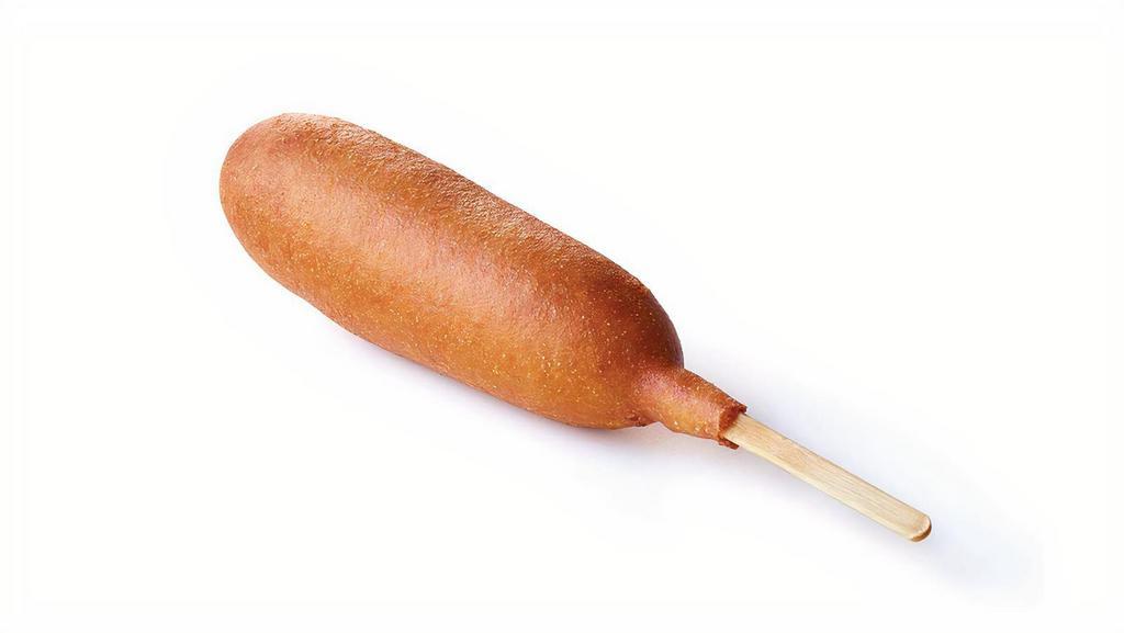 Corn Dog  · Delicious chicken corn dog.
Includes ketchup and mustard.