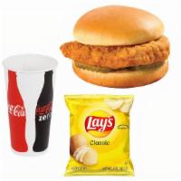 Chicken Sandwich Combo · Amazing Crispy Chicken patty on our fluffy unglazed donut.
Combo includes Lays potato chips ...